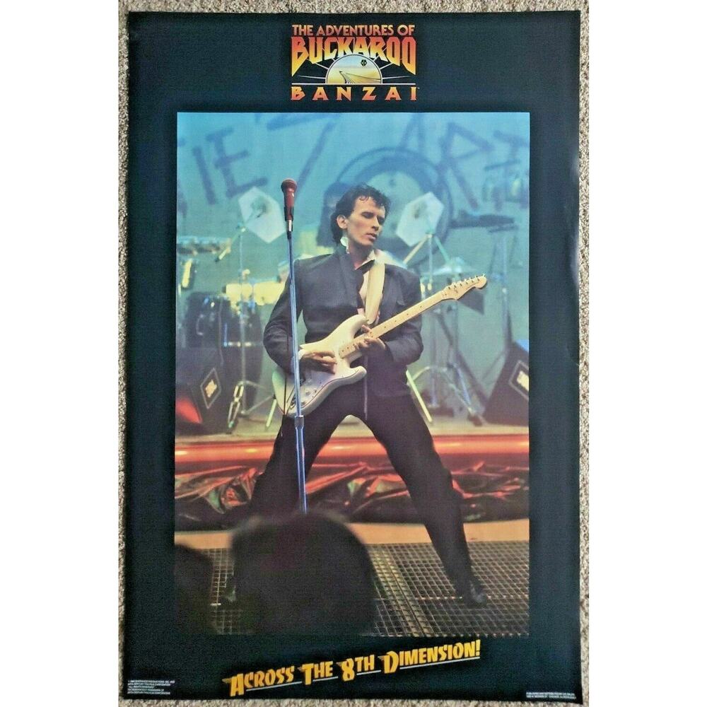 Vintage 1984 Adventure of Buckaroo Banzi Across the 8th Dimension 35"x23" NOS